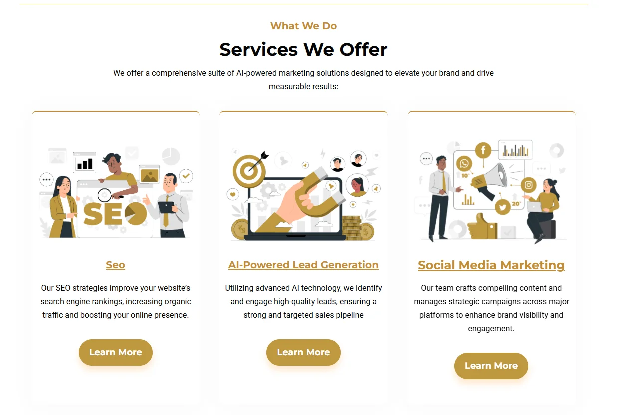 Niron Media services section
